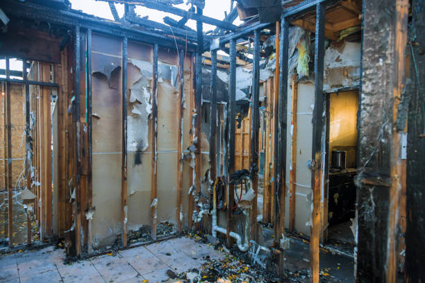 Professional Fire Board Up technician working in Fort Worth, TX
